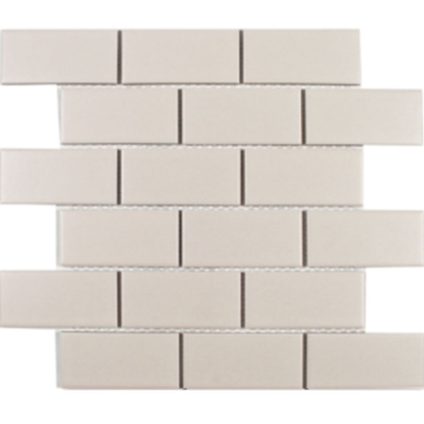 Picture of Tesoro - Gallery Staggered Brick Mosaic Biscuit Textured
