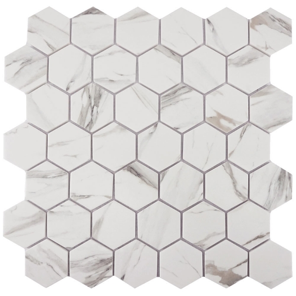 Picture of Tesoro - Native Hexagon Mosaic Calacatta