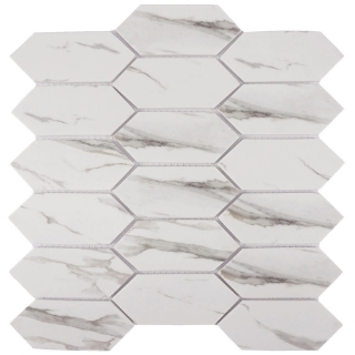 Picture of Tesoro - Native Picket Mosaic Calacatta