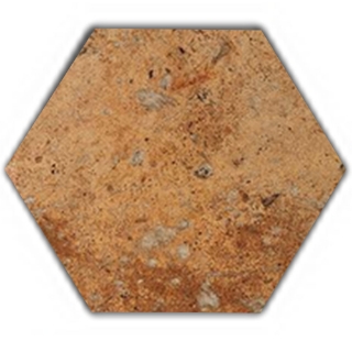 Picture of Tesoro - Cotto Del Campiano Hexagon Cotto Dorato