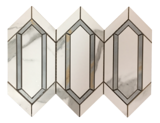 Picture of Tesoro - La Dolce Vita Mosaic Rombo Sophia Grigio