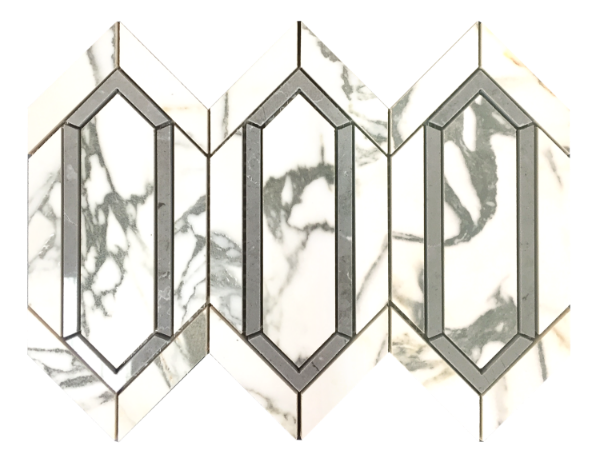 Picture of Tesoro - La Dolce Vita Mosaic Rombo Audrey Bianco