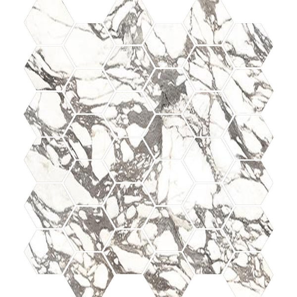 Picture of Tesoro - La Dolce Vita Mosaic Hexagon Audrey Bianco