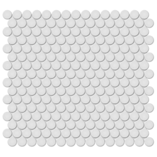 Picture of Tesoro - Soho Penny Round Mosaic Gallery Grey Matte