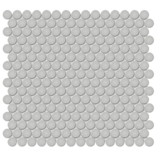 Picture of Tesoro - Soho Penny Round Mosaic Loft Grey Matte