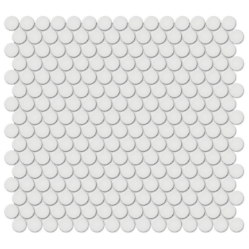 Picture of Tesoro - Soho Penny Round Mosaic Vintage Grey Matte