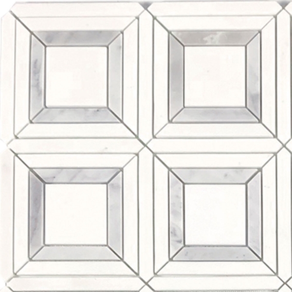 Picture of Tesoro - Metropolitan Waterjet Lente Thassos Bianco Carrara