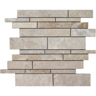 Picture of Tesoro - Pietra Antica Antiqued Stones Random Linear Mosaic Cashmere Beige