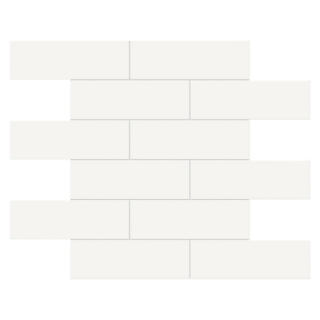 Picture of Tesoro - Soho Brick Glossy Mosaic Canvas White