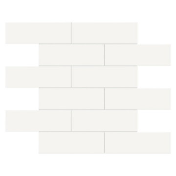 Picture of Tesoro - Soho Brick Glossy Mosaic Canvas White