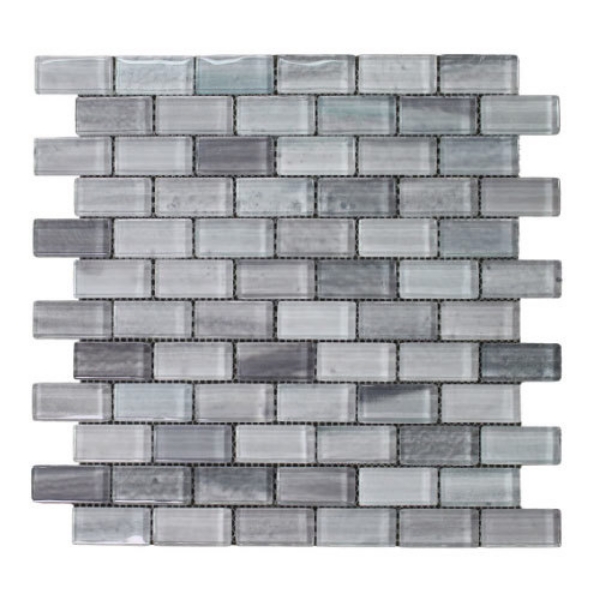 Picture of Tesoro - Gemstone 1 x 2 Staggered Mosaic Silver