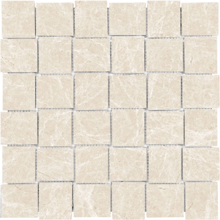 Picture of Tesoro - Lucca Basketweave Mosaic Crema Marfil Polished