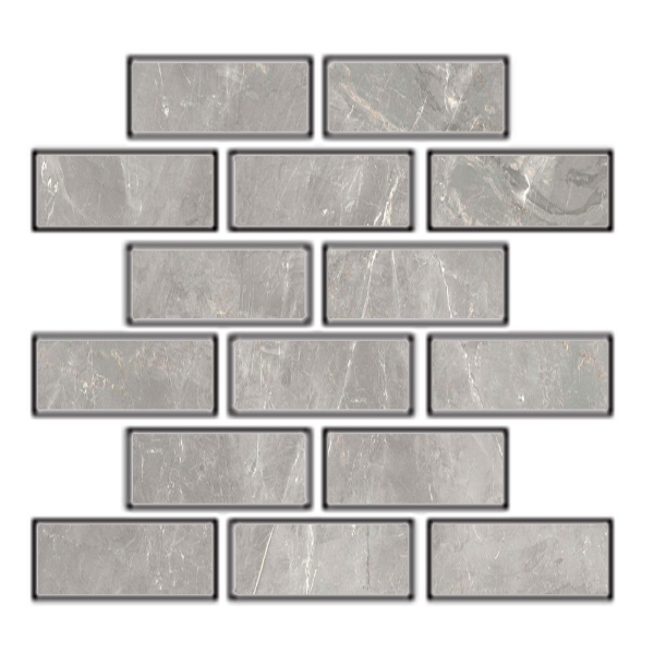 Picture of Tesoro - La Dolce Vita Mosaic Brick Chisel Brigitte Grigio