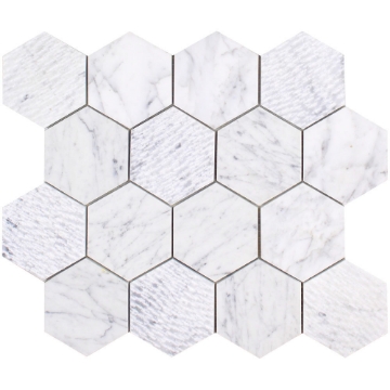 Picture of Tesoro - Venatino Goia Hexagon Mosaic Clawed Stone