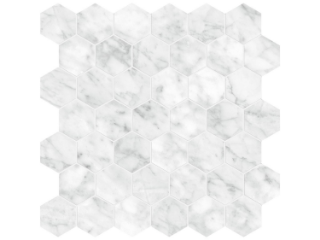Picture of Tesoro - La Marca 2 Hex Mosaic Matte Carrara Gioia