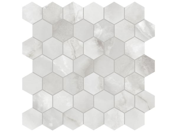 Picture of Tesoro - La Marca 2 Hex Mosaic Polished Onyx Nuvolato