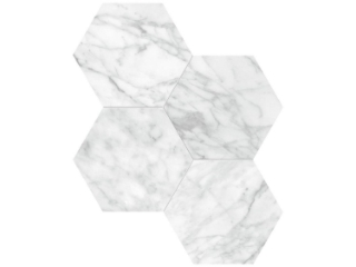 Picture of Tesoro - La Marca 6 Hex Mosaic Polished Carrara Gioia