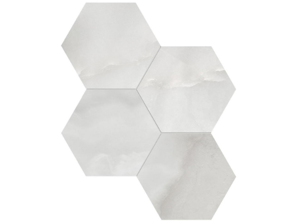 Picture of Tesoro - La Marca 6 Hex Mosaic Polished Onyx Nuvolato