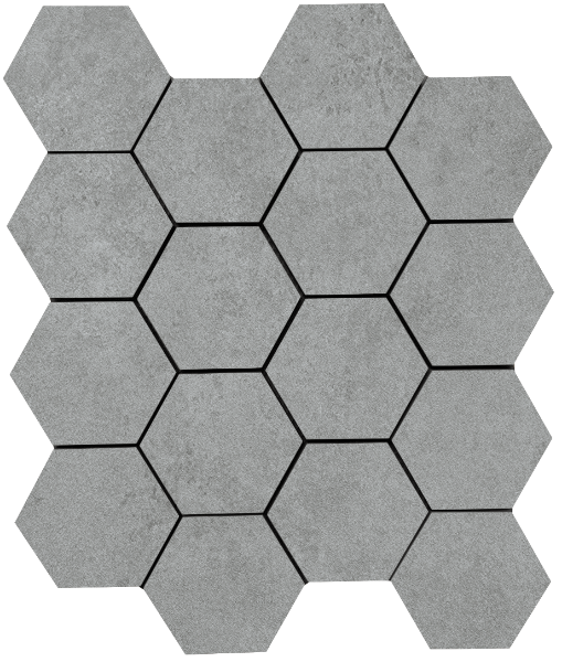 Picture of Tesoro - Solida Hexagon Mosaic Silver