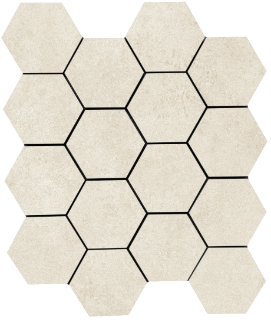 Picture of Tesoro - Solida Hexagon Mosaic Ivory