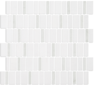 Picture of Tesoro - Metro Blend Thassos Irregular Stacked Thassos Green