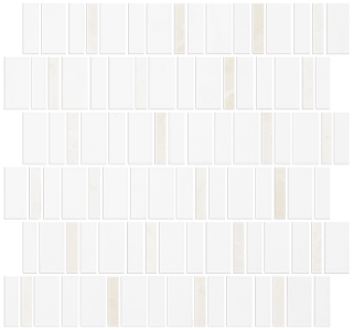 Picture of Tesoro - Metro Blend Thassos Irregular Stacked Thassos Nova