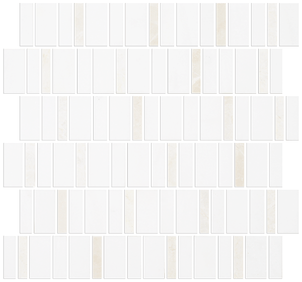Picture of Tesoro - Metro Blend Thassos Irregular Stacked Thassos Nova