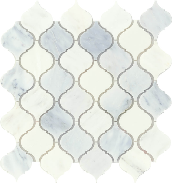 Picture of Emser Tile - Marble Lantern Mosaic Winter Frost