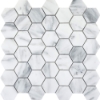 Picture of Emser Tile - Marble Large Hexagon Mosaic Winter Frost
