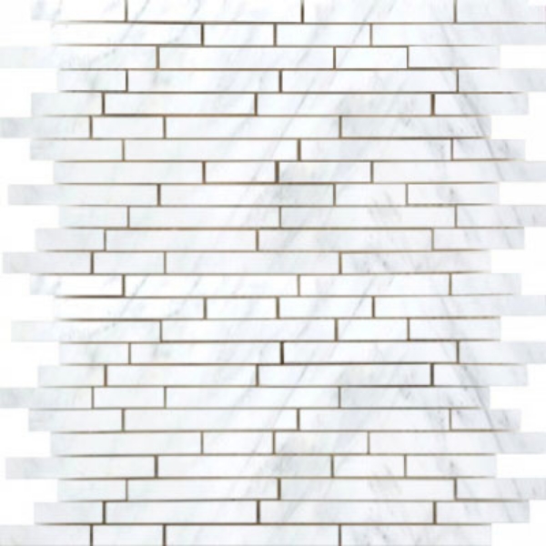 Picture of Emser Tile - Marble Linear Mosaic Winter Frost