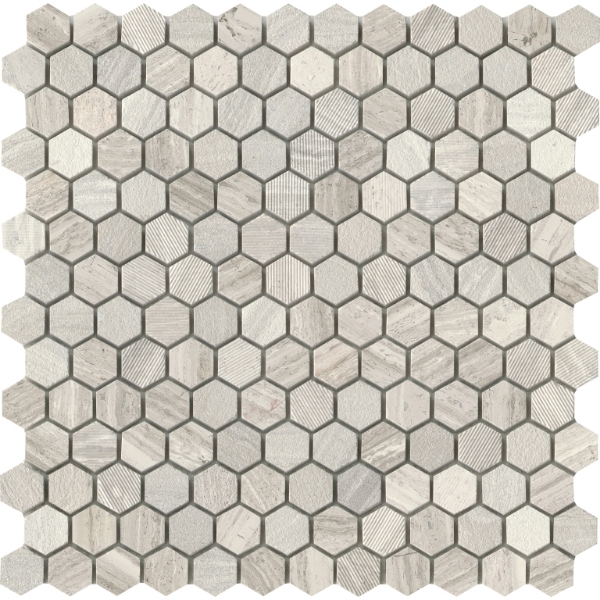 Picture of Emser Tile - Metro Hexagon Mix 1 x 1 Cream