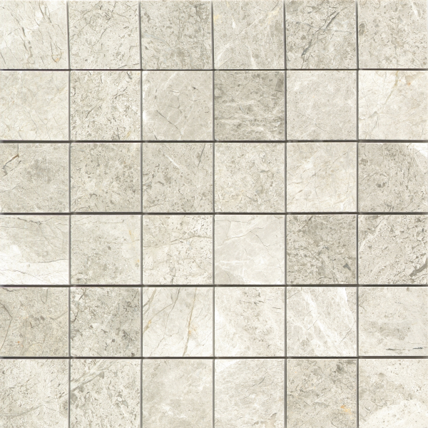 Picture of Emser Tile - Marble Mosaic 2 x 2 Polished Tundra Gray