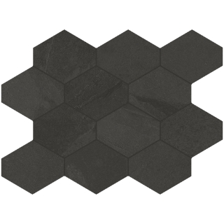 Picture of Unicom Starker - Brazillian Slate Mosaic Hexagon Rail Black