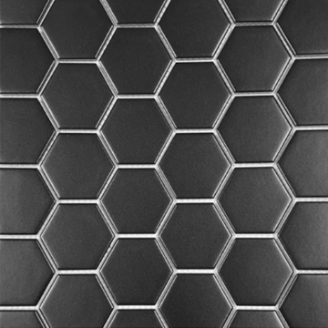 Picture of Arvex - Glazed Porcelain Mosaics Black 2x2 Hexagon