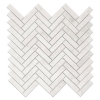 Picture of Stone Collection - Sweet White Mosaic Herringbone Sweet White Polished