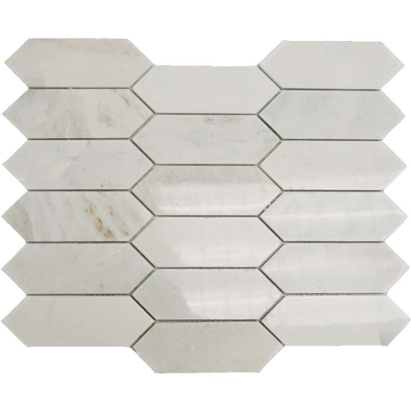 Picture of Stone Collection - Sweet White Mosaic Picket Sweet White Polished
