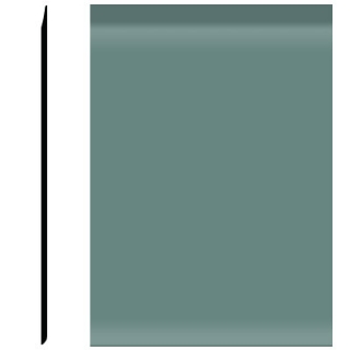 Picture of Roppe - Pinnacle Plus Wall Base 35 Sleek Hunter Green