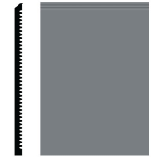 Picture of Roppe - Pinnacle Plus Wall Base 65 Vertical Dark Gray