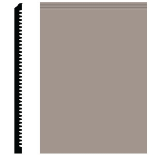 Picture of Roppe - Pinnacle Plus Wall Base 65 Vertical Pewter