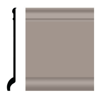 Picture of Roppe - Pinnacle Plus Wall Base 90 Intrigue Pewter