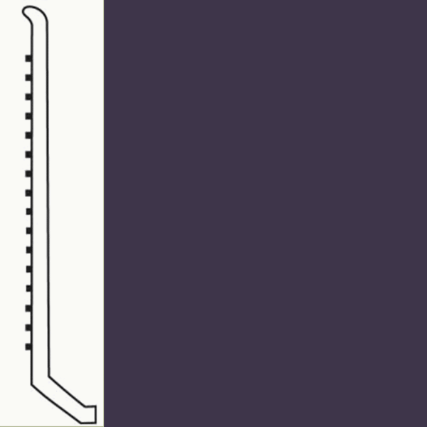 Picture of Roppe - Pinnacle Rubber Wall Base 4 (Butt Toe Base) Aubergine