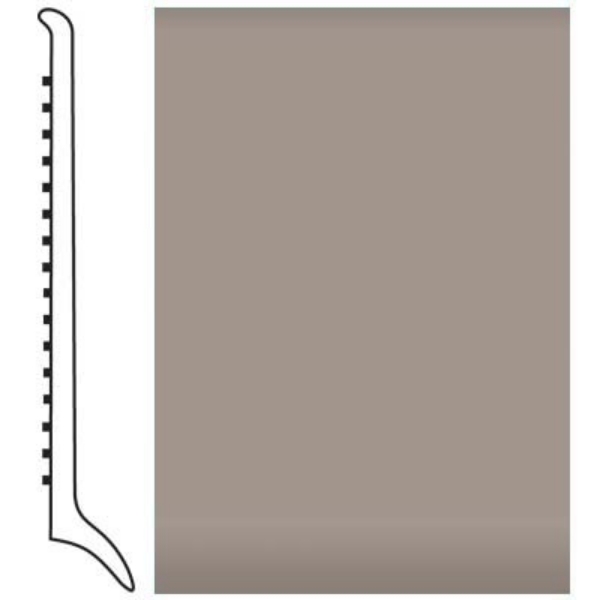 Picture of Roppe - Pinnacle Rubber Wall Base 4 (Long Toe Base) Pewter