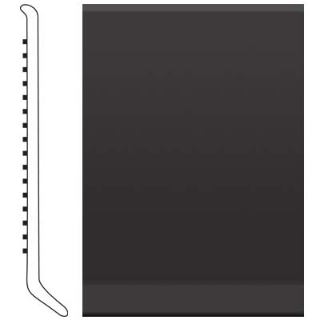 Picture of Roppe - Pinnacle Rubber Wall Base 4 (Cove Base) Black