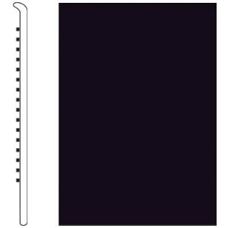 Picture of Roppe - Pinnacle Rubber Wall Base 5 (No Toe Base) Black