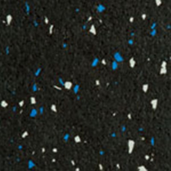 Picture of Roppe - Recoil Fitness Flooring Square Edge Tiles 10% Chip 3/8 Gauge Cobalt Light Gray