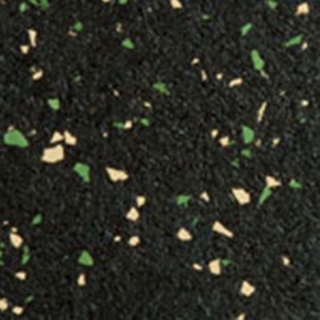 Picture of Roppe - Recoil Fitness Flooring Square Edge Tiles 20% Chip 3/8 Gauge Hunter Green Ivory
