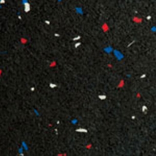 Picture of Roppe - Recoil Fitness Flooring Square Edge Tiles 20% Chip 3/8 Gauge Red Bisque Cobalt