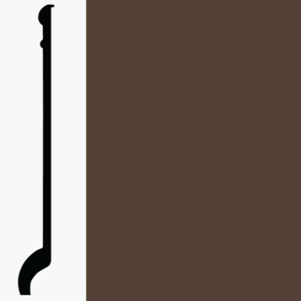 Picture of Roppe - Pinnacle Plus Wall Base 90 Intrigue Espresso