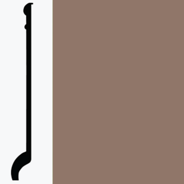 Picture of Roppe - Pinnacle Plus Wall Base 90 Intrigue Gingerbread