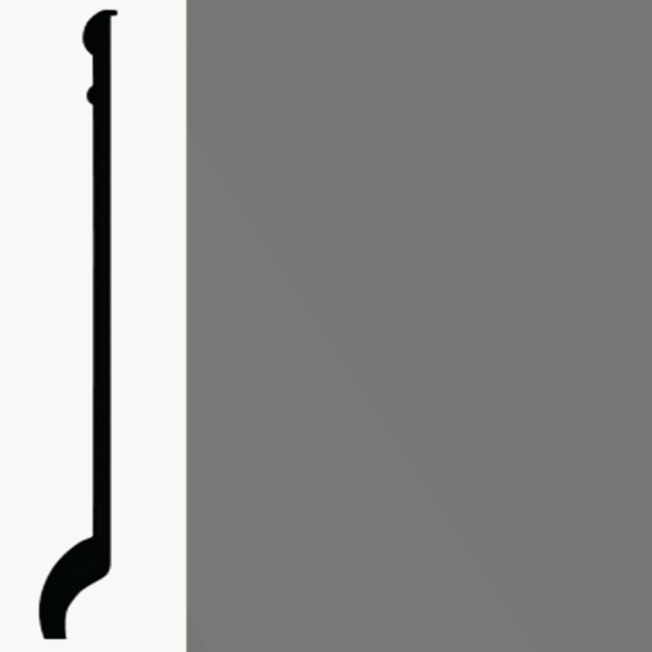 Picture of Roppe - Pinnacle Plus Wall Base 90 Intrigue Battleship